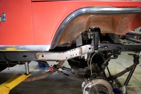 Rust Buster 1976-1986 Jeep CJ5, CJ7 & CJ8 Forward Frame Section with Front Leaf Spring Mount RB1012