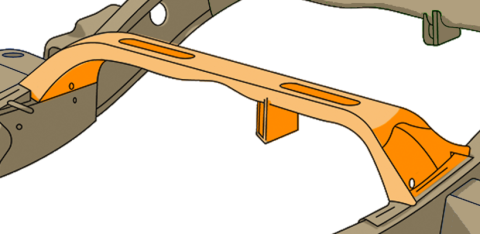 1999-2004 and 2006 Chevy Silverado 1500 Forward Fuel Tank Crossmember Rust Buster Frameworks