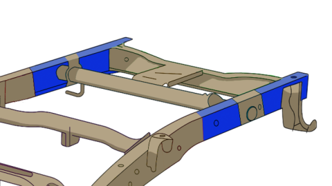 Rust Buster 2007-2019 Chevy Silverado/GMC Sierra Extended Cab Rear Frame Section Left Side