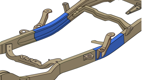 Leaf Spring Frame Repair Kit For 94-04 Chevy S10/GMC Sonoma Driver Side Rust Buster Frameworks