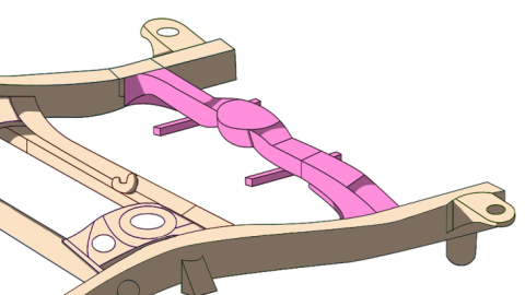 Spare Tire Carrier Crossmember For 1996-2002 Toyota 4Runner Rust Buster Frameworks