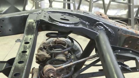 Rear Upper Coil Spring Bucket and Shock Mount For FJ Cruiser and 4Runner Driver Side Rust Buster Frameworks