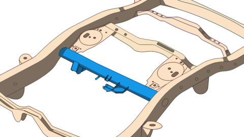 Rear Control Arm Crossmember For 4Runner and FJ Cruiser Rust Buster Frameworks