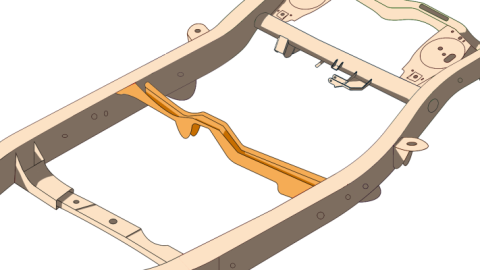 Fuel Tank Crossmember 4Runner and FJ Cruiser Rust Buster Frameworks