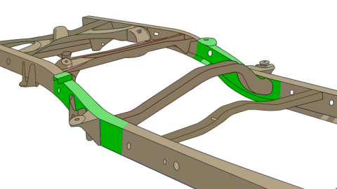 Mid Rear Frame Section Passenger Side For 2000-2006 Toyota Tundra Rust Buster Frameworks