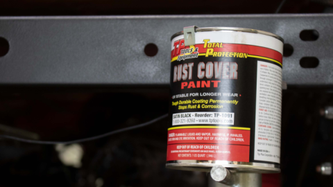 Total Protection Rust Cover Paint 1 US Quart - Satin Black Rust Buster Frameworks