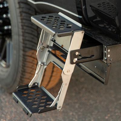 R-STEP 9 Inch Wide For 2016-2023 Toyota Tacoma Bed Step Attachment Brackets Behind Driver Rear Tire Rock Slide Engineering