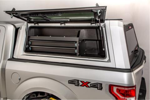 Truck Bed Drawer Drawer-Bin Full-Size EVO and EVOc Applications 5.5 Foot or 6.5 Foot Bed Left Side Mount SmartCap(R) ‚Дц–о—Ь‚Дм–ж‚Дм—о Fits Caps w/Serial #'s ending in "MB" "WH" or "SA"