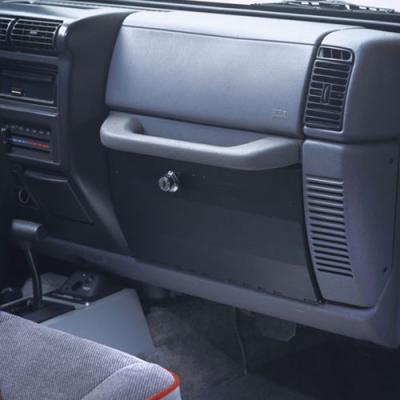 Glove Box - 97-06 Wrangler TJ Locking Black Tuffy Security Products