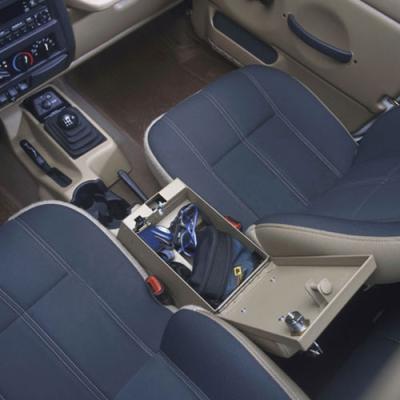 Series II Center Console - 01-06 Wrangler TJ w/ Factory Console w/ Factory Subwoofer Rear Half Black Tuffy Security Products