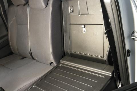Rear Cubby Cover 05-22 Tacoma Crew Cab Black Tuffy Security Products