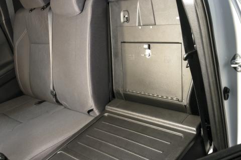 Rear Cubby Cover 05-22 Tacoma Crew Cab Black Tuffy Security Products