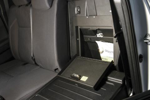 Rear Cubby Cover 05-22 Tacoma Crew Cab Black Tuffy Security Products