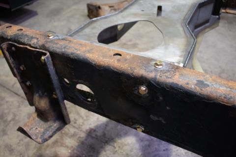 Spare Tire Crossmember For 01-10 GM Pickups Rust Buster Frameworks