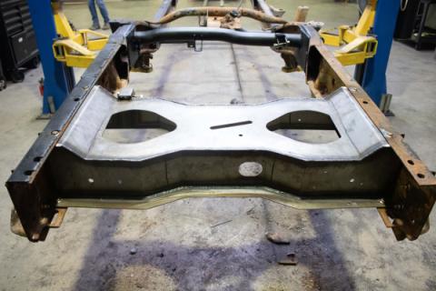 Spare Tire Crossmember For 01-10 GM Pickups Rust Buster Frameworks