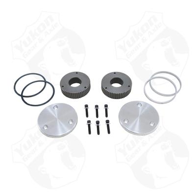 Yukon Hardcore Drive Flange Kit For Dana 60 35 Spline Outer Stubs Non-Engraved Caps Yukon Gear &amp; Axle