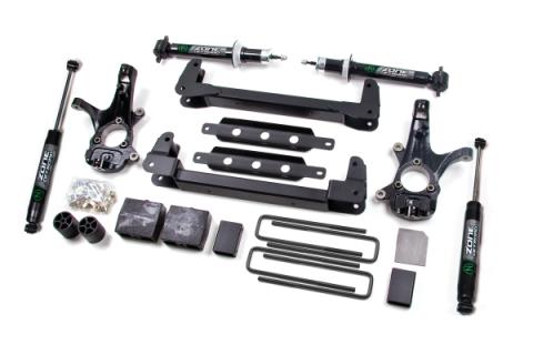 07-13 Silverado/Sierra 1500 2WD 6.5 Inch Lift Kit With Nitro Shocks Zone Offroad