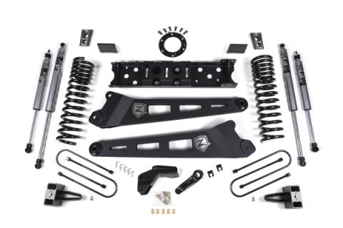 19-24 RAM 3500 4 Inch Radius Arm Bracket Gas 2 Inch Rear Block Without Overload Adventure Shocks Zone Offroad