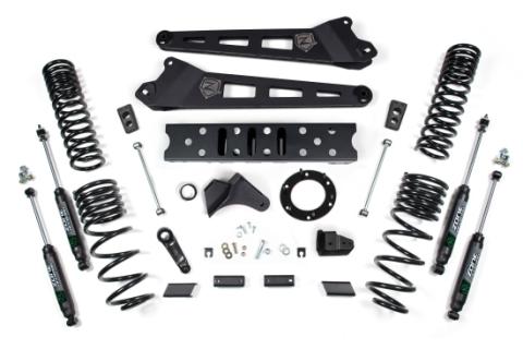 19-24 RAM 2500 6.5 Inch Radius Arm 4.5 Inch Rear Coils Diesel 6-Bolt T-Case Zone Offroad