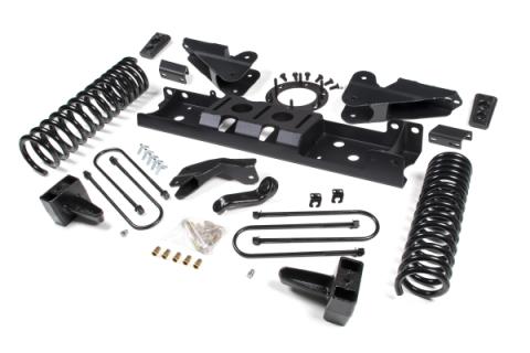 19-24 RAM 3500 5.5 Inch Radius Arm Bracket 5 Inch Rear Block With Overload Gas 6-Bolt T-Case Fox Adventure Shocks Zone Offroad