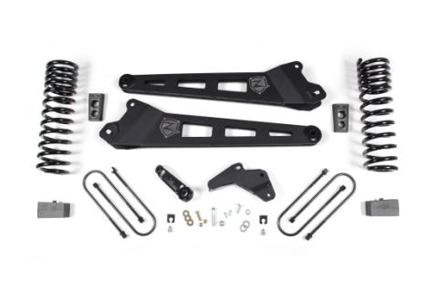 13-18 RAM 3500 4.5 Inch Radius Arm Lift Kit 2 Inch Rear Block No Shocks Zone Offroad