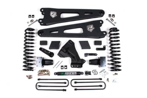 23-24 Ford F-250/F-350 Super Duty 4WD 7 Inch Radius Arm Lift Kit 4.5 Inch Rear Block Diesel No Shocks Zone Offroad
