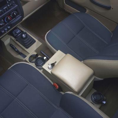 Series II Center Console - 97-06 Wrangler TJ w/ Factory Subwoofer Full Black Tuffy Security Products