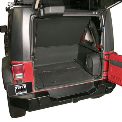Deluxe Cargo Enclosure - 07-10 Wrangler JK Rear Seats Must Be Removed on 2-Door Models Black Tuffy Security Products