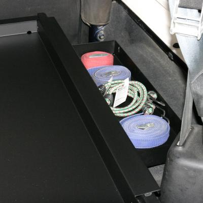Deluxe Cargo Enclosure - 87-95 Wrangler YJ / 97-06 Wrangler TJ Rear Seats Must Be Removed Black Tuffy Security Products