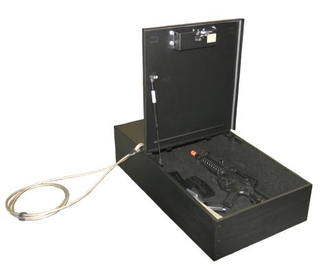 Tactical Lockbox Universal 36 x 20 x 9 Inch Width Orientation Black Tuffy Security Products
