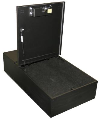 Tactical Lockbox Universal 36 x 20 x 9 Inch Width Orientation Black Tuffy Security Products