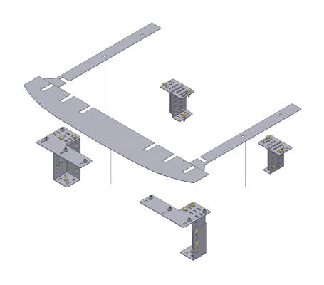 Mounting Kit For Tactical Security Drawer - 13-19 Explorer/Police Interceptor Tuffy Security Products