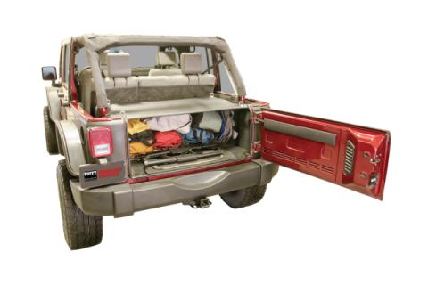 Premium Cargo Enclosure - 07-10 Wrangler JK 4-Door Mounting Kit 310-ALTMNT May Be Required Black Tuffy Security Products