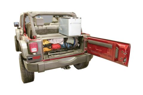 Premium Cargo Enclosure - 07-10 Wrangler JK 4-Door Mounting Kit 310-ALTMNT May Be Required Black Tuffy Security Products
