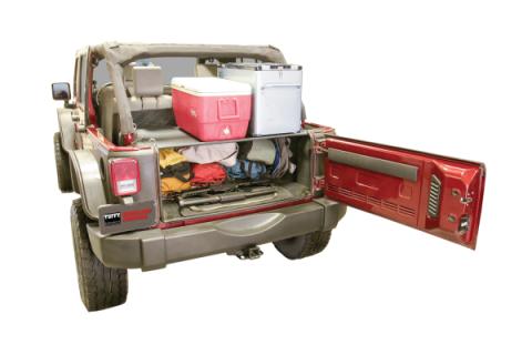 Premium Cargo Enclosure - 07-10 Wrangler JK 4-Door Mounting Kit 310-ALTMNT May Be Required Black Tuffy Security Products