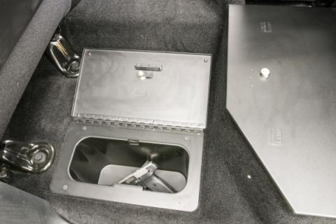 In-Floor Locking Cargo Lid 09-10 Ram 1500 11-18 1500 9 1500 Classic 10-22 2500/3500 Crew Cab Exc.Mega Cab Black Tuffy Security Products