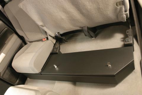 Rear Underseat Lockbox - 07-21 Tundra w/ Double Crew Cab Excludes CrewMax Black Tuffy Security Products