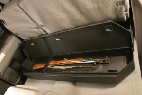 Rear Underseat Lockbox - 07-21 Tundra w/ Double Crew Cab Excludes CrewMax Black Tuffy Security Products