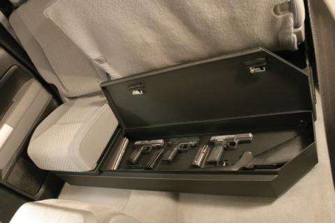 Rear Underseat Lockbox - 07-21 Tundra w/ Double Crew Cab Excludes CrewMax Black Tuffy Security Products