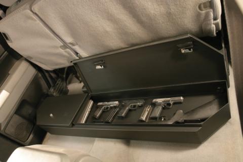 Rear Underseat Lockbox - 07-21 Tundra w/ Double Crew Cab Excludes CrewMax Black Tuffy Security Products
