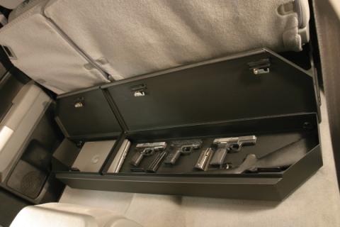 Rear Underseat Lockbox - 07-21 Tundra w/ Double Crew Cab Excludes CrewMax Black Tuffy Security Products
