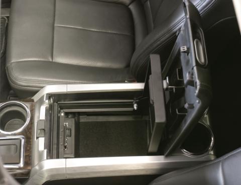 Console Safe - 09-14 F-150 w/o Full Floor Center Console w/ Flow-Thru Console Black Tuffy Security Products