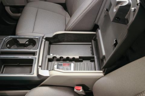 Console Safe 15-22 F-150 / 17-22 F-250/350 Super Duty w/ Flow-Thru Console Black Tuffy Security Products
