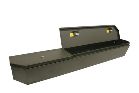 Rear Underseat Lockbox 15-22 F-150 17-22 F-250/350 Super Duty w/ Extended Cab Black Tuffy Security Products