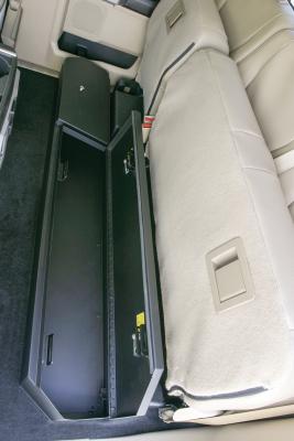 Rear Underseat Lockbox 15-22 F-150 17-22 F-250/350 Super Duty w/ Extended Cab Black Tuffy Security Products