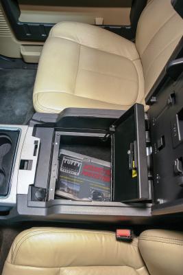 Console Safe - 11-16 F-250/350/450/550 Super Duty w/ Flow-Thru Console Black Tuffy Security Products