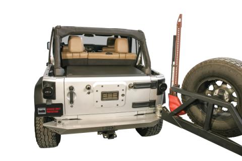 Deluxe Cargo Enclosure - 11-18 Wrangler JK Rear Seats Must Be Removed on 2-Door Models Black Tuffy Security Products