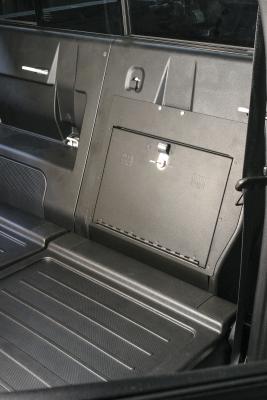 Rear Cubby Cover 05-22 Tacoma Crew Cab Black Tuffy Security Products