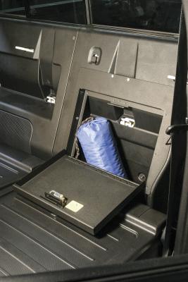 Rear Cubby Cover 05-22 Tacoma Crew Cab Black Tuffy Security Products