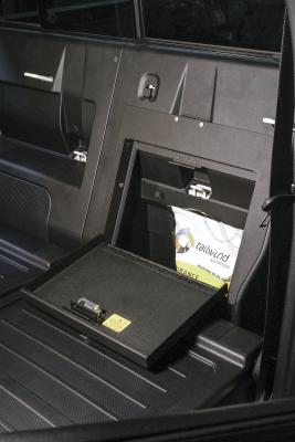 Rear Cubby Cover 05-22 Tacoma Crew Cab Black Tuffy Security Products